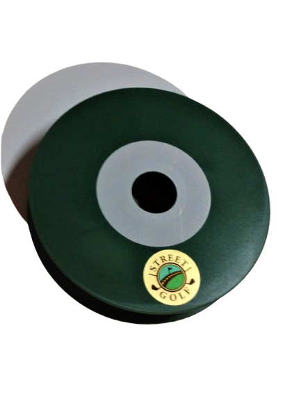 Urban capture hole featuring Street Golf brand sticker