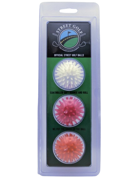 Package box containing 3 Street Golf balls